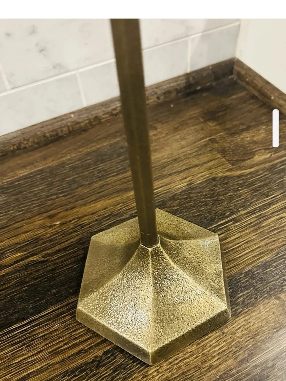 Hearth & Hand Magnolia Brass Finish Floor Candle Holder